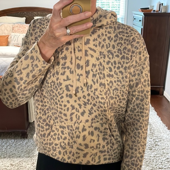 Chap’s Super Soft Leopard Animal Print Hoodie Size S - Picture 1 of 10